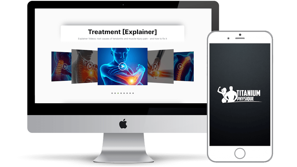 A photo of the TitaniumPhysique Program dashboard on a computer monitor